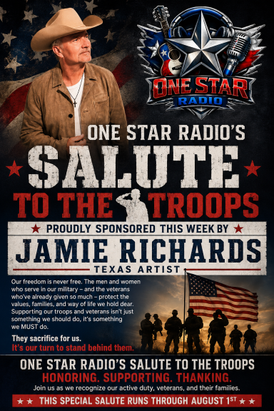 Salute To The Troops Sponsor - Jamie Richards Sponsor Of The Week May 11 - Jamie Richards